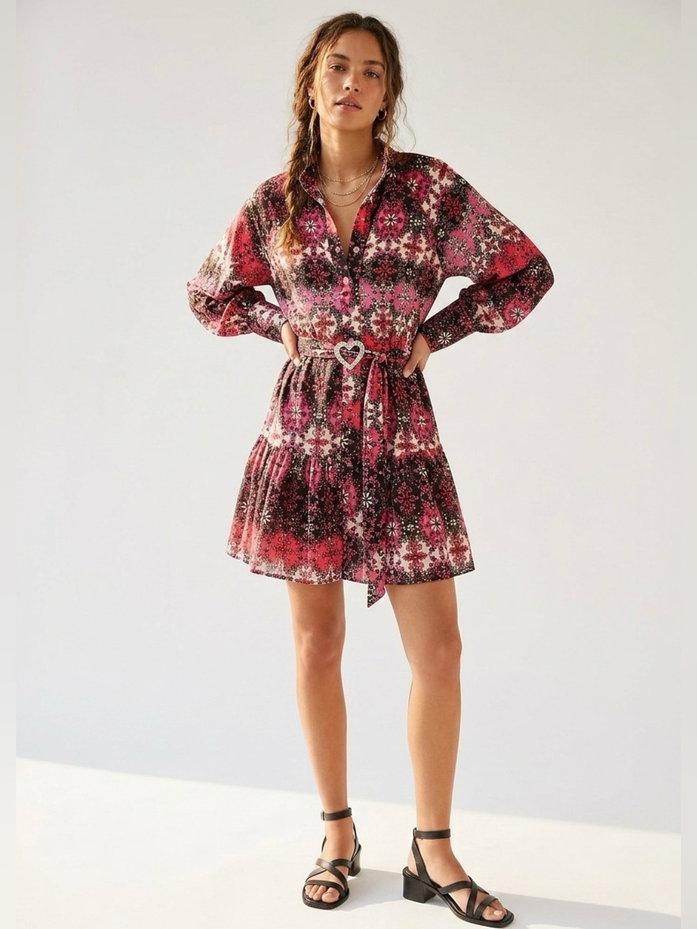 Vintage Inspired Floral Tie Waist Dress Wedding Guest Spring Summer Party